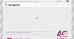 Desktop Screenshot of konepuristin.com